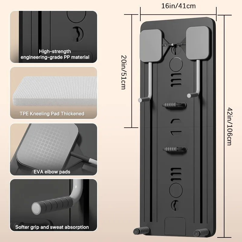 Multifunctional Pilates Board Fitness Equipment Home Abdominal Wheel Sports Exercise Timing Supine Board