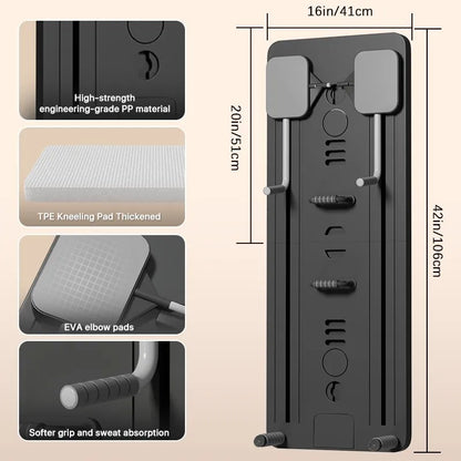 Multifunctional Pilates Board Fitness Equipment Home Abdominal Wheel Sports Exercise Timing Supine Board