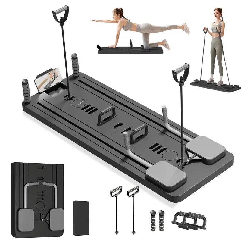 Multifunctional Pilates Board Fitness Equipment Home Abdominal Wheel Sports Exercise Timing Supine Board